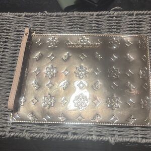 Gold Embossed Wristlet